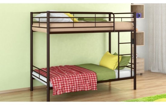 Двухъярусная кровать Севилья-3, коричневая